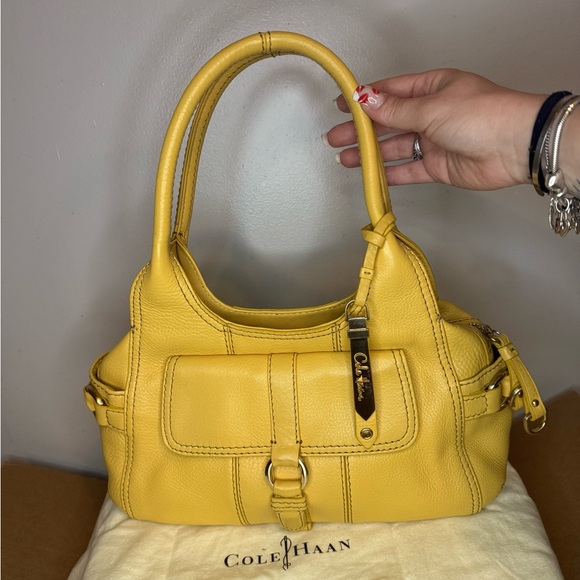 Cole Haan Handbags - Cole Haan Vibrant Yellow Shoulder Bag